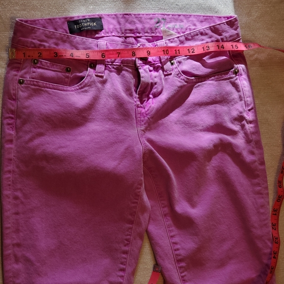J.Crew Toothpick Ankle Neon Violetta Jeans - Picture 7 of 11